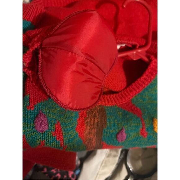 Vintage 90’s Deer Buck Scenic XL Sweater 3D Foilage - Picture 11 of 11